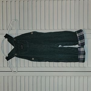 Old Navy Hunter Green Corduroy Overall size 12-18 month Vintage